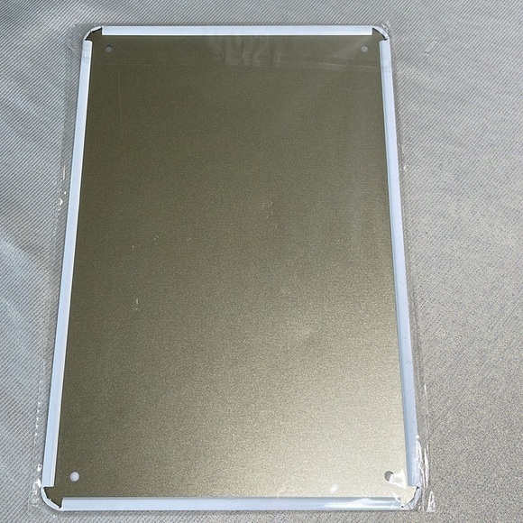 Vintage Vibe NWT Barber Shop Tin Metal Sign Red Blue Brown Rusty Look - Picture 3 of 6